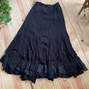 Free People black maxi skirt small